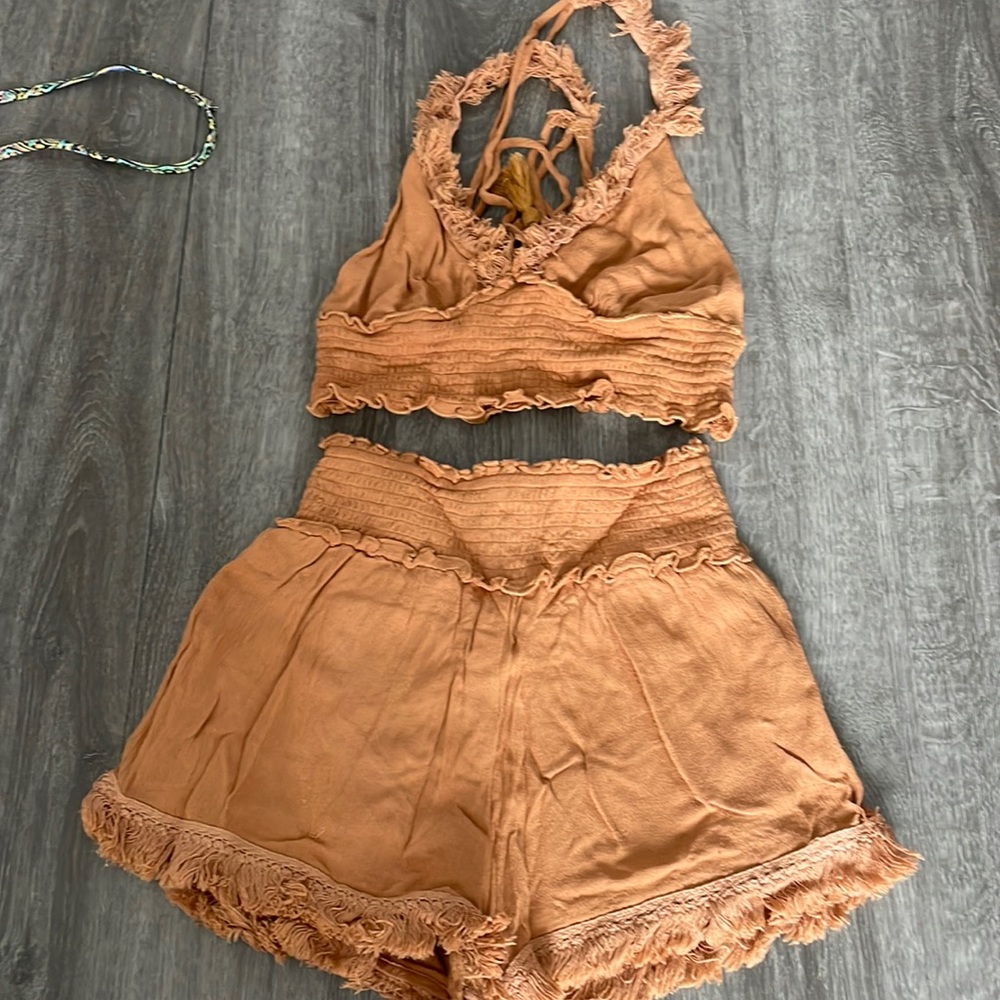 Copper colored matching set